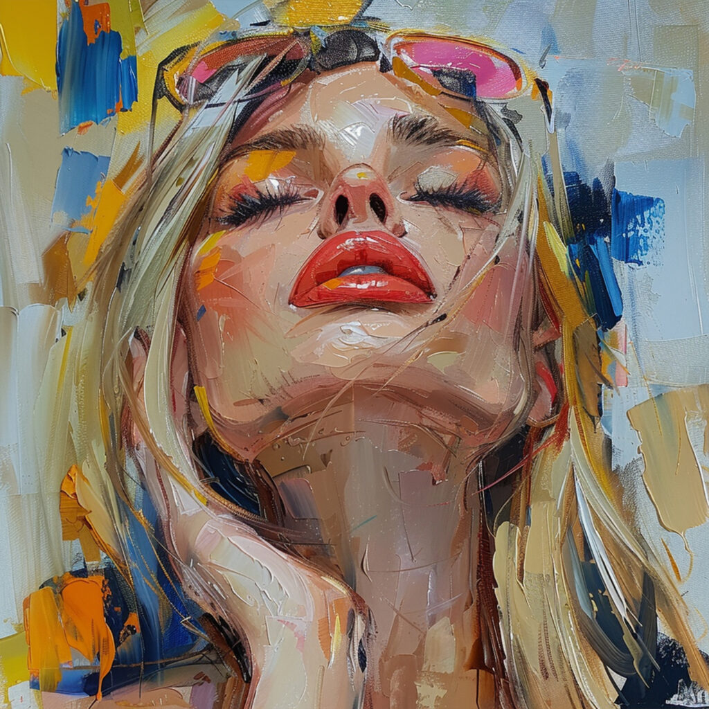 art - painting - beauty - colors - modernart - abstractart - portrait - vibrant -contemporaryart - artwork - creativity - fineart - inspiration - expression - radiant - blonde